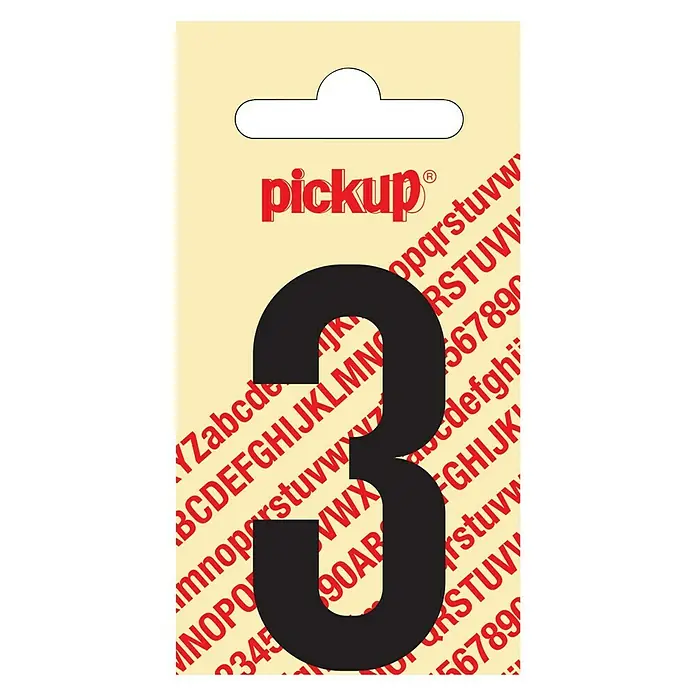 Pickup Naljepnica - Motiv: 3, Crne boje, Visina: 60 mm