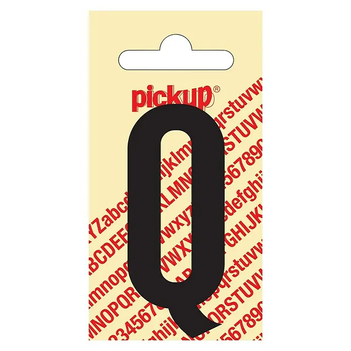 Pickup Naljepnica - Motiv: Q, Crne boje, Visina: 60 mm
