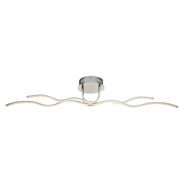 Regleta LED Lania - 30 W, L x An x Al: 180 x 17,5 x 11 cm, Níquel, Blanco neutro