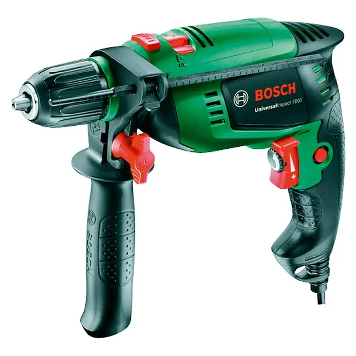 Bosch Taladro percutor Universal Impact 7000 - 701 W, 50 r.p.m. - 3.000 r.p.m.