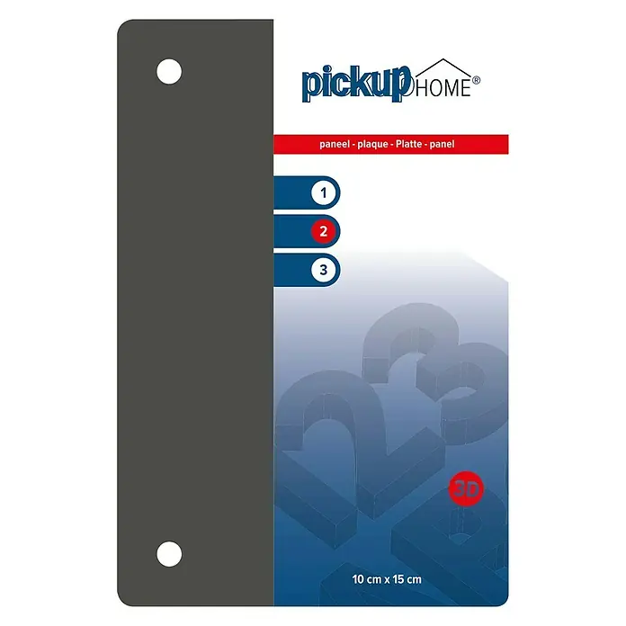 Pickup 3D Home Pločica s oznakom - D x Š: 10 x 15 cm, Sive boje