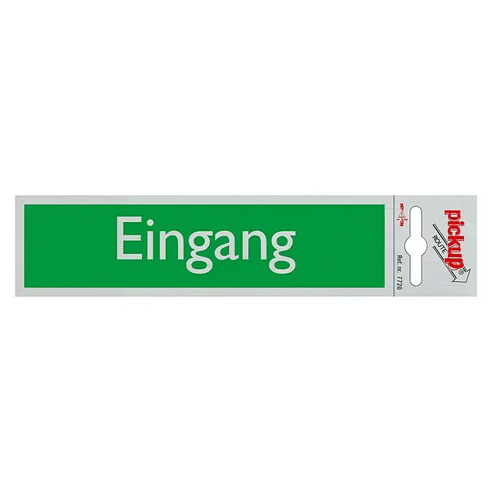 Pickup Aufkleber - Motiv: Eingang, L x B: 165 x 44 mm - Draufsicht