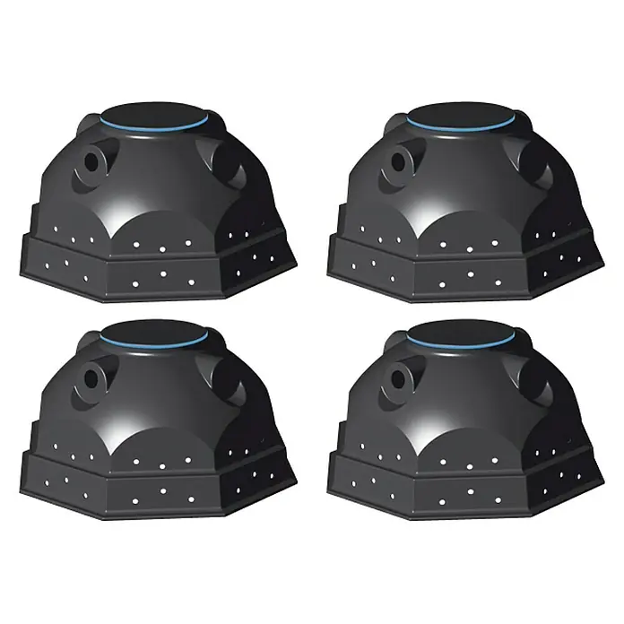 Aqua-King Versickerungsanlage Sickeriglu Set - 4 x 900 l - Vorderansicht