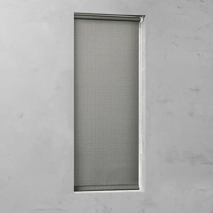 Expo Ambiente Rollo - B x H: 150 x 190 cm, Stahlgrau - Vorderansicht