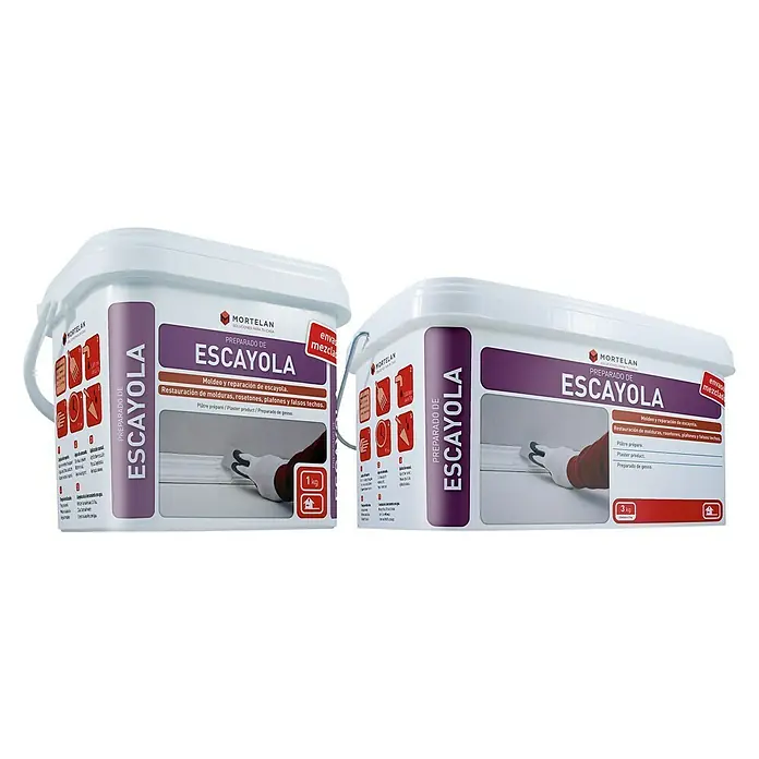 Gecol Enlucido de escayola Mortelan - 3 kg, Apto para: Yeso