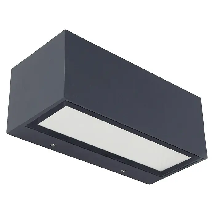 Lutec Aplique exterior LED Gemini - 42 W, 12 x 30 x 10,8 cm, Antracita, IP54