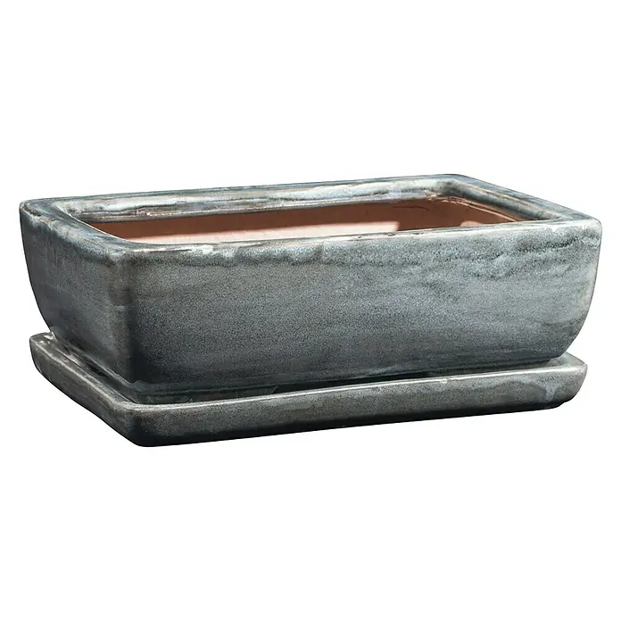 Macetero para plantas Sumba - Dimensiones externas (L x An x Al): 23 x 16 x 10 cm, Antracita