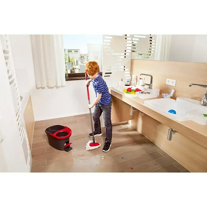 Vileda Easy Wring+Clean Wischmop-Set - Mikrofaser, 4 -tlg.