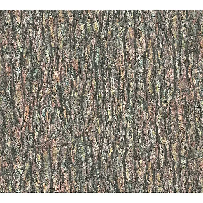 AS Creation Il Decoro Vliestapete Rinde - Braun, Holzoptik, 10,05 x 0,53 m - Detailaufnahme