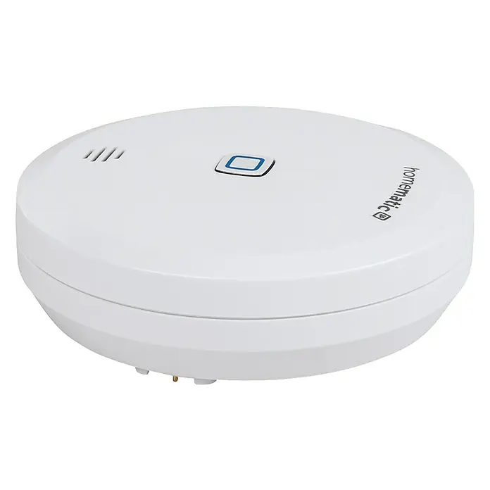 Homematic IP Wassersensor HmIP-SWD - Weiß, Ø x H: 8 x 3 cm, Batteriebetrieben - Ansicht von oben