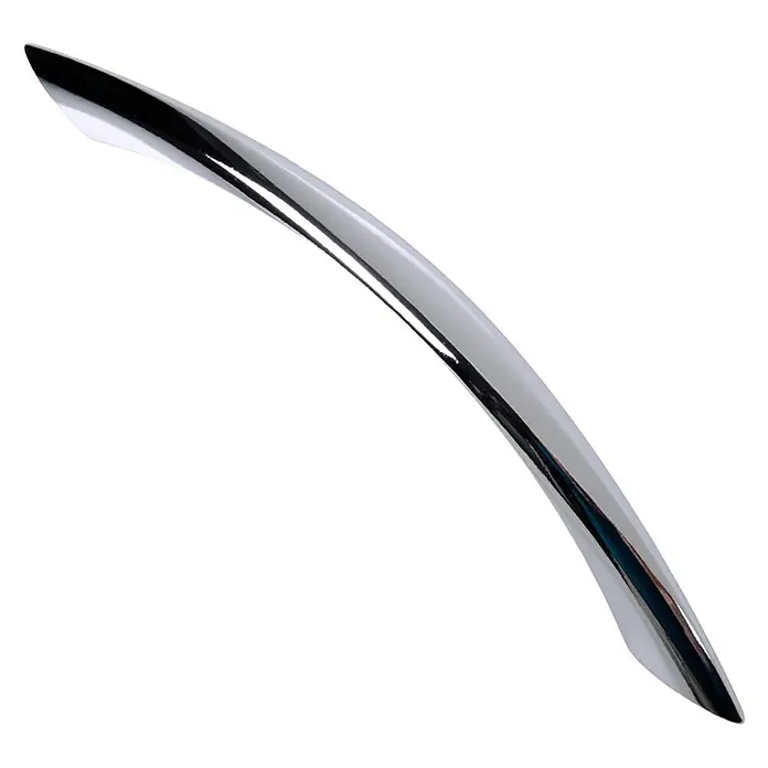 Nesu Tirador para muebles 867801 - L x An x Al: 15,8 x 1,2 x 2,4 cm, Cromo, Distancia entre orificios: 128 mm