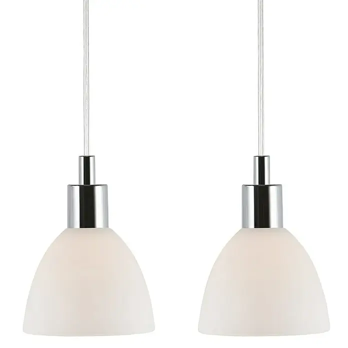 Nordlux Ray Lámpara colgante redonda - 80 W, Ø x Al: 12 x 16,5 cm, Blanco, E14