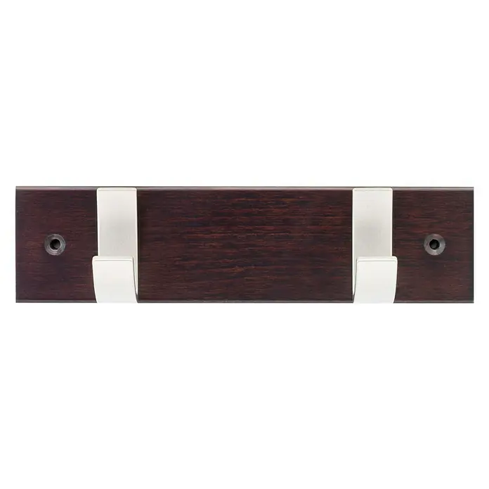 Inofix Perchero 3702 - L x An x Al: 231 x 60 x 60 mm, Número de ganchos: 2 ud., Wengué