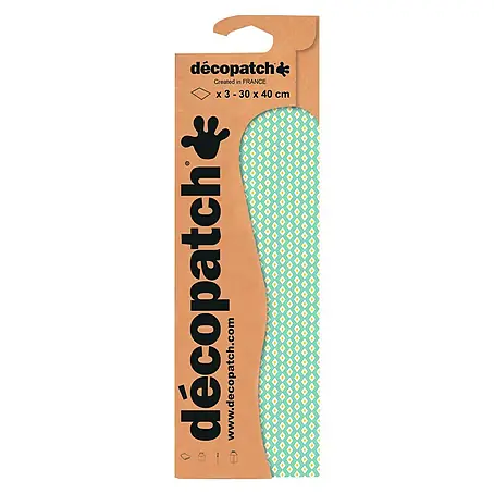 Décopatch  Papel decorativo Rombos verdes