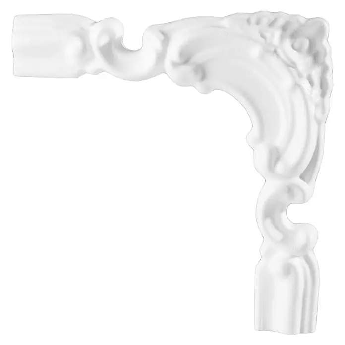 Zierbogen BU 40 D - Expandiertes Polystyrol (EPS), 4 Stk. - Vorderansicht