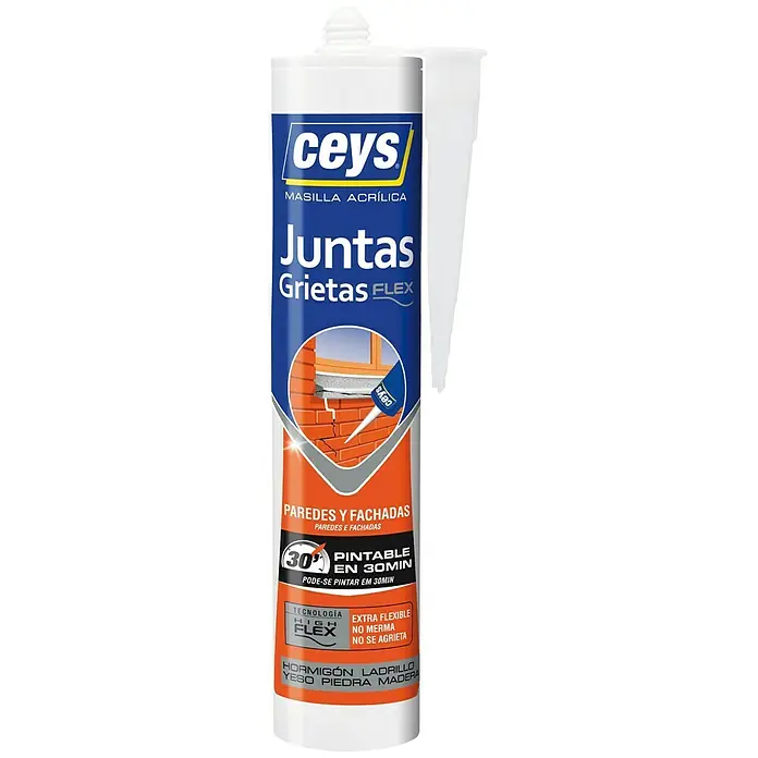 Ceys Sellador para grietas y juntas Flex - Blanco, 1 ud.