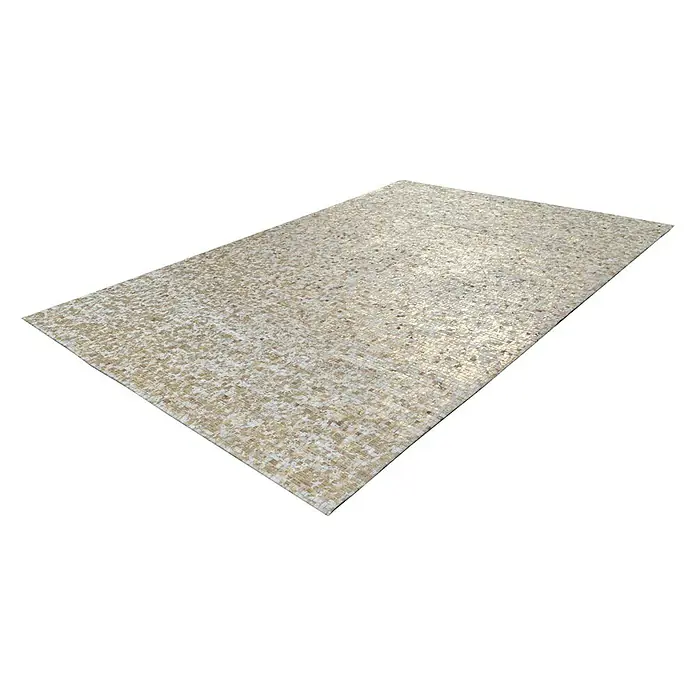 Kayoom Echtlederteppich Finish - Beige, 150 x 80 cm, 100 % Leder - Rechte Seitenansicht