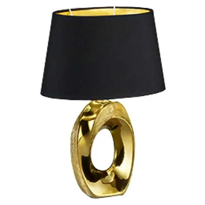 Trio Lighting Lámpara de sobremesa Taba - 60 W, L x An x Al: 38 x 24 x 52 cm, Oro, E27