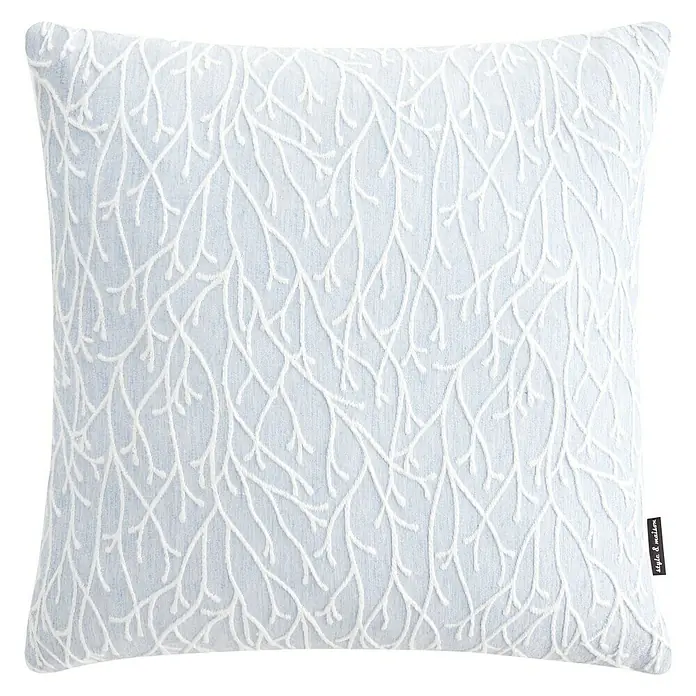 Cojín Jacquard Rodas - Azul, 55 x 55 cm, 70 % poliéster, 30 % algodón