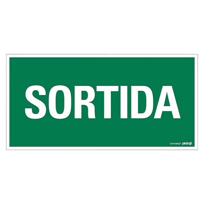 Pickup Señal de precaución catalán - Motivo: Salida, L x An: 30 x 15 cm
