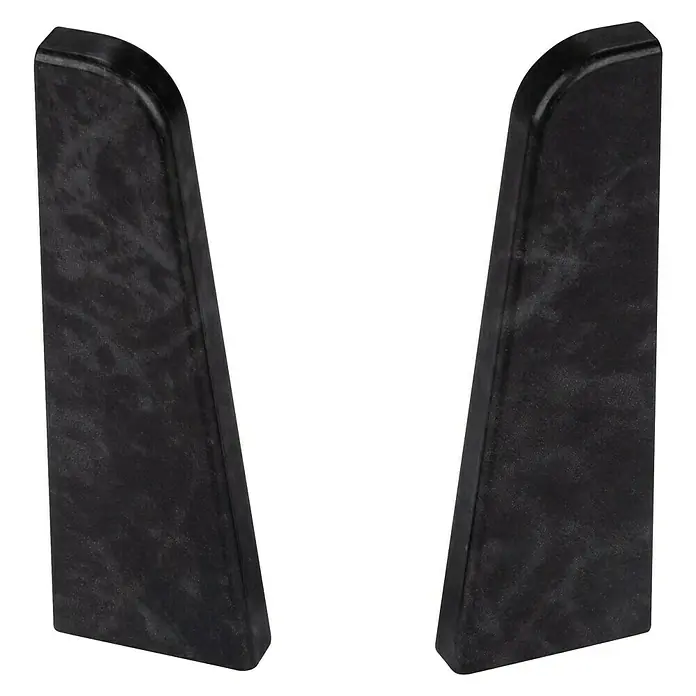 Egger Endkappe - Stein Schwarz, 2 Stk., Passend für: Egger Sockelleisten 17 x 60 mm