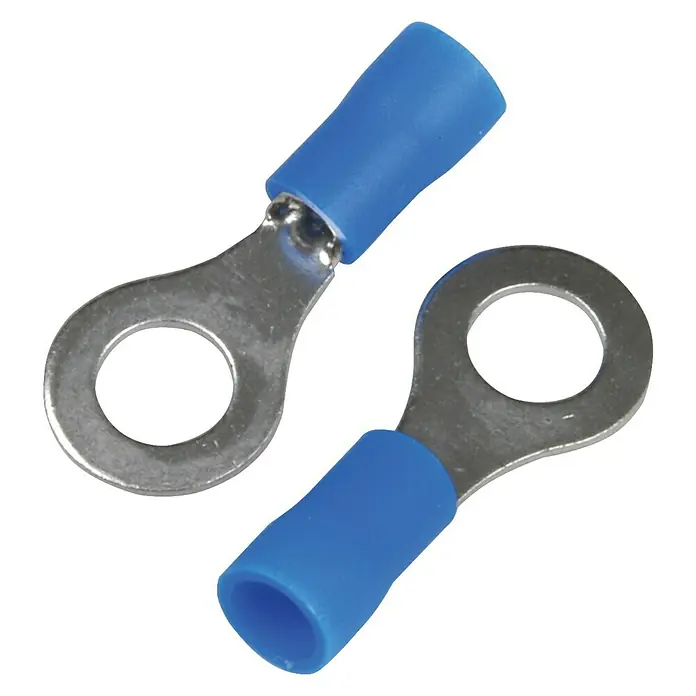 Cartrend Ring-Kabelschuhe - 20 Stk., Querschnitt: 1 - 2,5 mm², Blau - Ansicht von oben