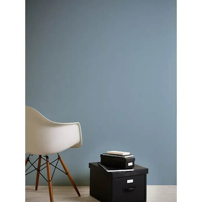 AS Creation Flavour Vliestapete I - Blau, Uni, 10,05 x 0,53 m - Stimmungsaufnahme