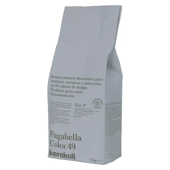 Kerakoll Sellador de resina - cemento Fugabella - Tono de color: 49, 3 kg