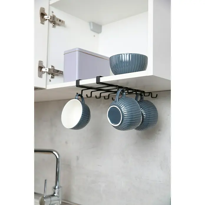 Wenko Colgador para tazas - Negro