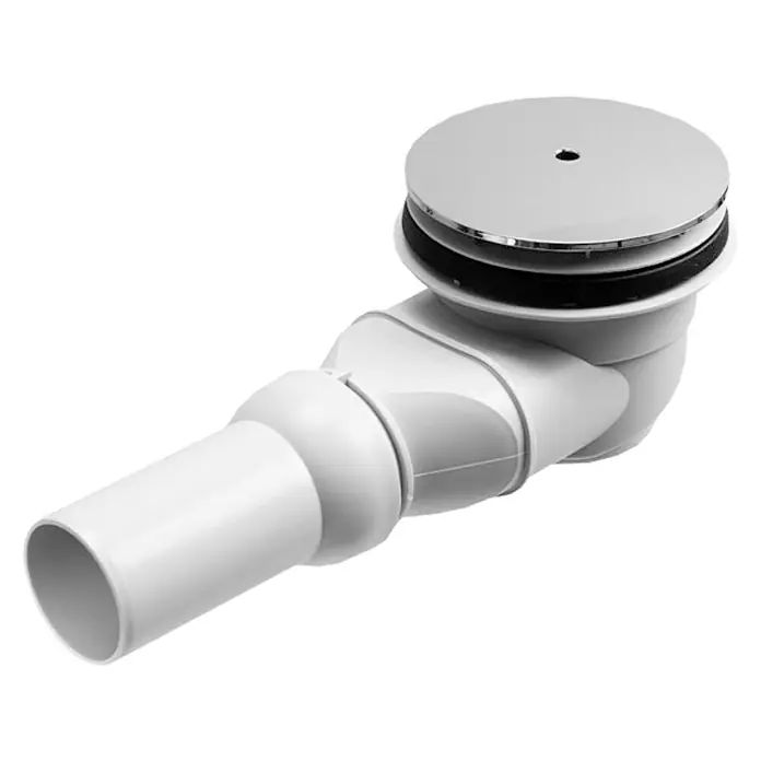 Duravit Duschwannenablauf - Durchmesser Ablauf: 90 mm, Chrom - Linke Seitenansicht