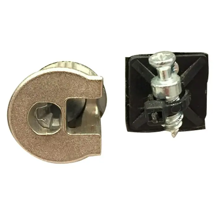Stabilit Conector excéntrico para armario Rafix - Acero, Niquelado, 10 uds. - Vista frontal