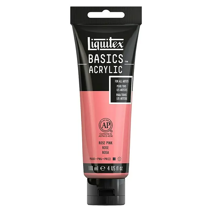 Liquitex Basics Akrilna boja - Boja: Ružičasta, 118 ml, Tuba - Pogled sprijeda