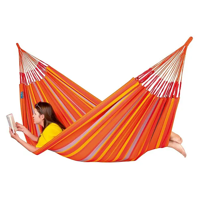 La Siesta Hamaca Brisa Toucan - L x An: 350 x 160 cm, Rojo/Naranja/Amarillo, Número de personas máx.: 2