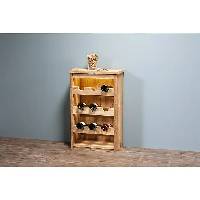 Massivholzbrett Tiroler Fichte - Fichte, 120 x 23,8 x 2,7 cm, Gehackt - Anwendungsbeispiel