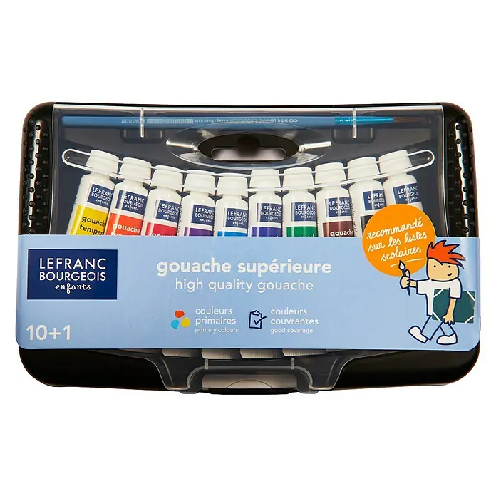 Lefranc & Bourgeois Gouachefarben-Set College-Box - Tube - Vorderansicht