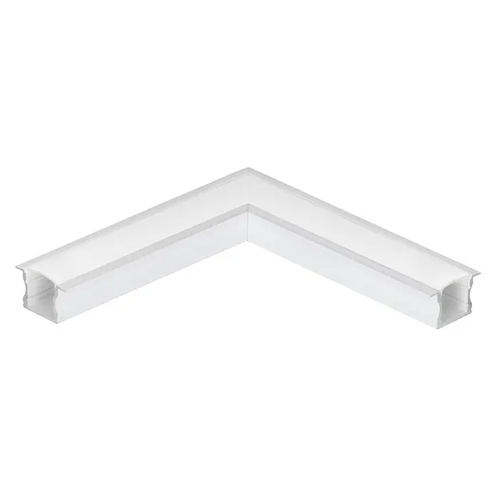 Eglo Eckverbinder Recessed Profile 2 - 11 x 3,8 x 14,5 cm, Weiß, Aluminium - Vorderansicht