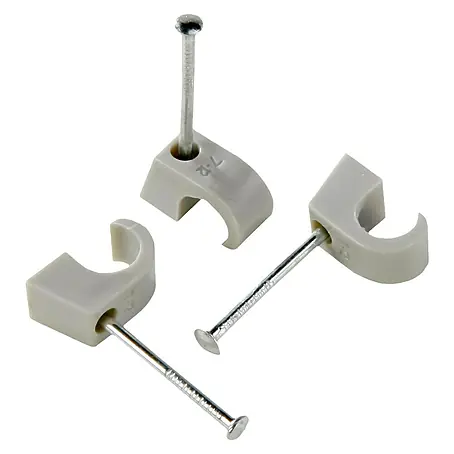 BAUHAUS  Grapa para cable blanca