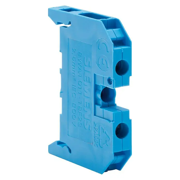 Siemens Borne de terminal neutro - 2,5 mm², Azul, 6 ud.