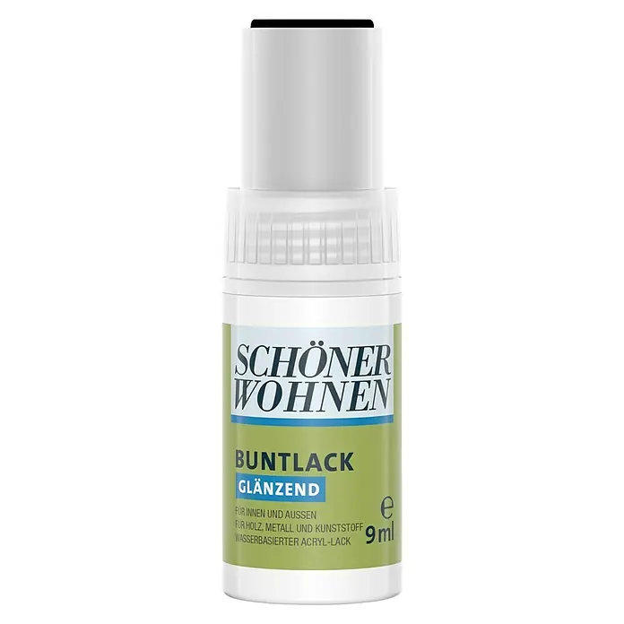 SCHÖNER WOHNEN-Farbe Home Lackstift - Schwarz, 9 ml, Glänzend - Vorderansicht