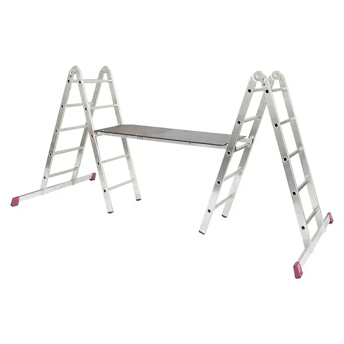 Krause Corda Zglobna radna skela - Radna visina: 4 m, Aluminij, Može se saviti
