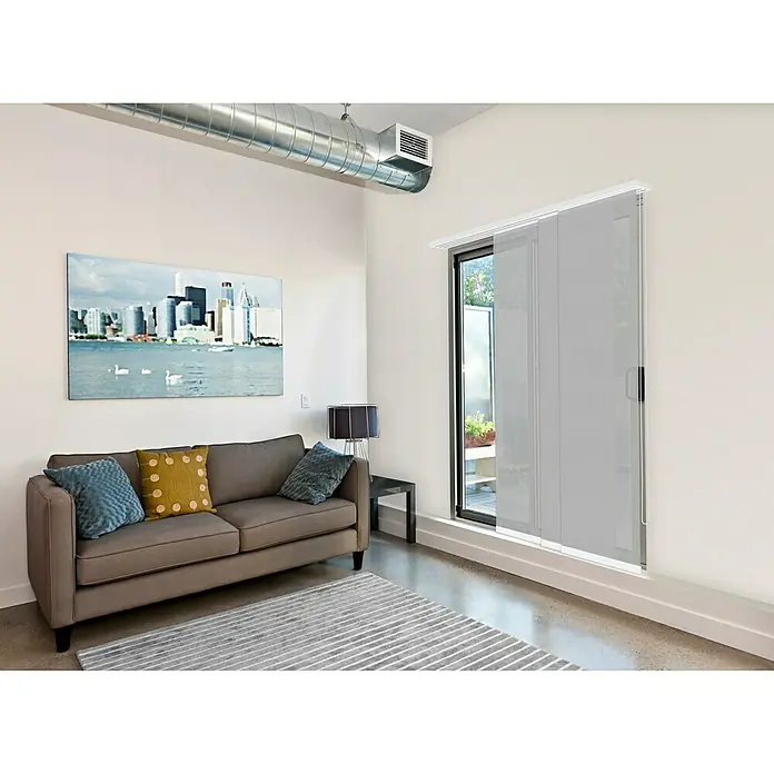 Viewtex Panel japonés Screen - Gris, 79% PVC y 21% poliéster, An x Al: 144 x 270 cm