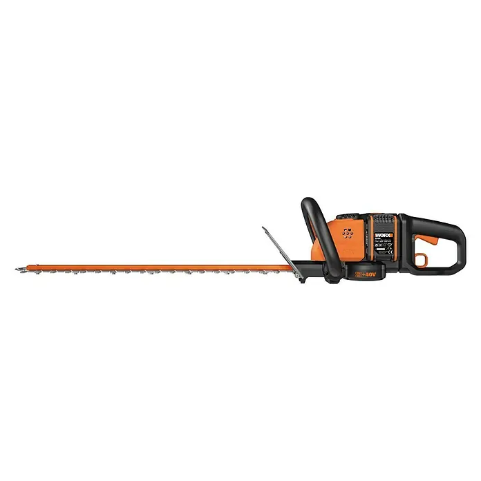 Worx Akku-Heckenschere WG284E - Akkuspannung: 40 V, Li-Ionen, 2 Ah, 2 Akkus - Vorderansicht