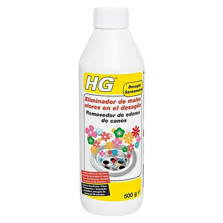 HG  Eliminador de olores en el desagüe