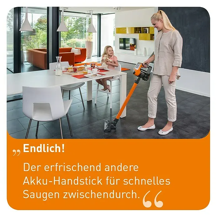 Thomas Akku-Staubsauger Quickstick Family - 18 V, 1 Akku, 2,5 Ah, Li-Ionen, Behältervolumen: 0,65 l