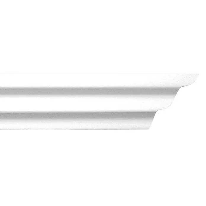 Zierprofil Modern T 70 - 200 x 5 x 5 cm, Polystyrol XPS - Vorderansicht