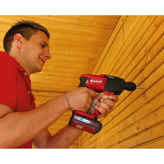 Einhell Power X-Change Akku-Bohrhammer TE-HD 18 Li-Solo - 18 V, Ohne Akku, Leerlaufdrehzahl: 0 U/min - 1.100 U/min - Anwendungsbeispiel