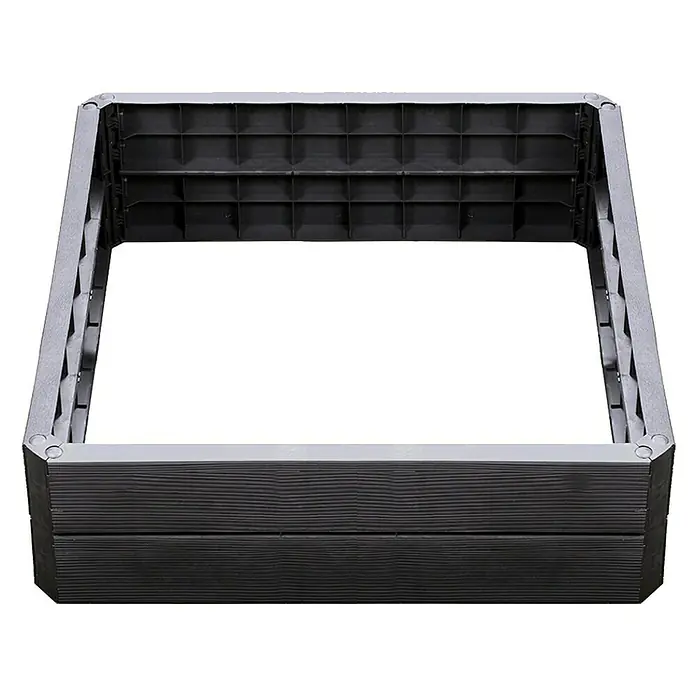 Garantia Hochbeet Ergo Quadro L - 80 x 80 x 25 cm, Kunststoff - Ansicht von oben