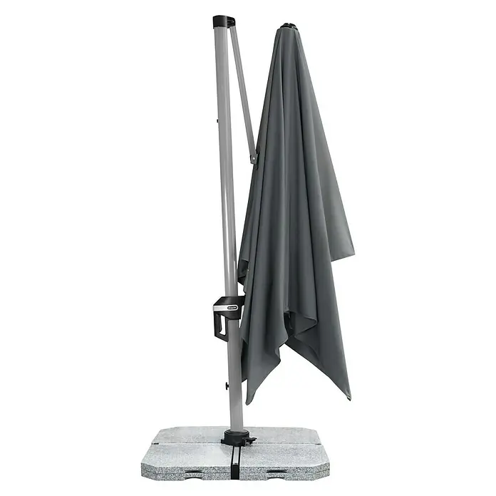 Doppler Active Pendelschirm - Anthrazit, 350 x 260 cm - Rechte Seitenansicht