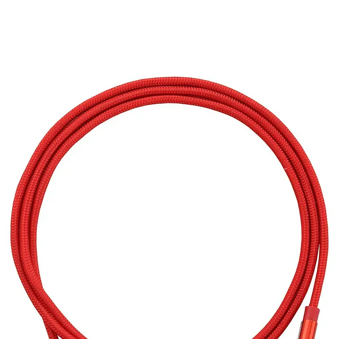 BAUHAUS USB-Ladekabel - Rot, 1 m, C-Stecker auf C-Stecker - Vorderansicht