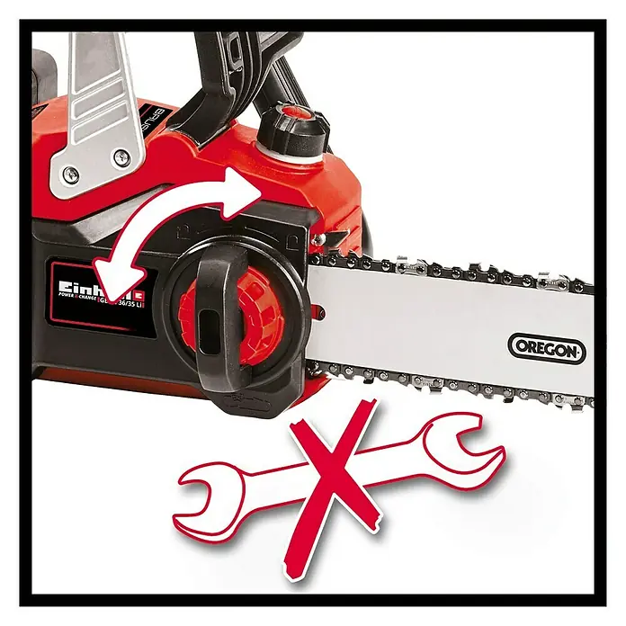 Einhell Power X-Change Accukettingzaag GE-LC 36/35 LI Solo - 36 V, Excl. accu, Lengte zaagblad: 35 cm